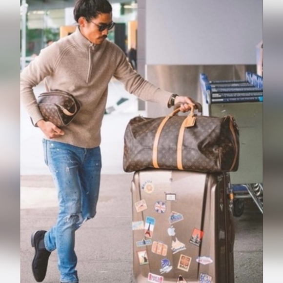 Louis Vuitton SAC SOUPLE 55 Monogram Canvas Duffel Bag CABIN Keepall Vintage - Picture 3 of 16